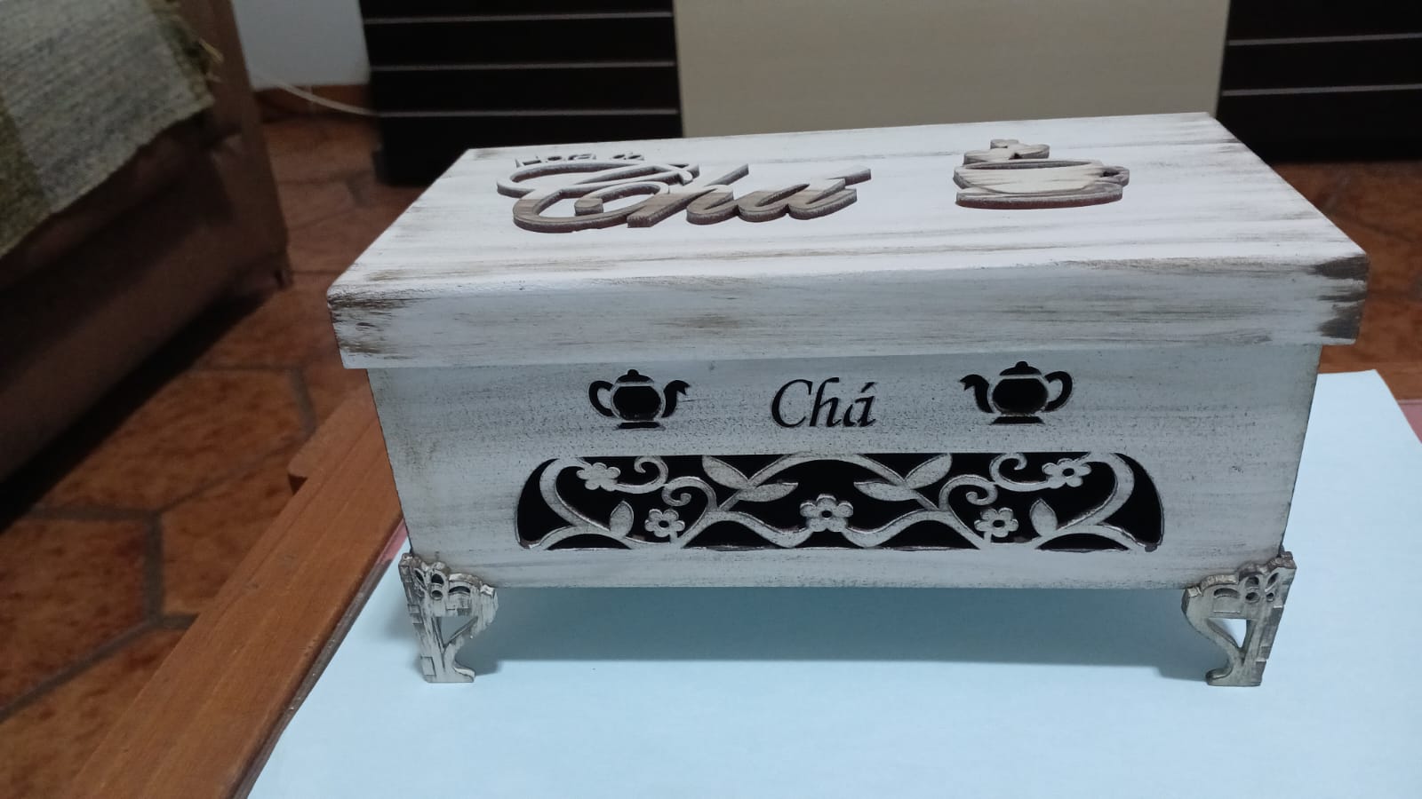 Mdf Caixa Mdf Decorada Natural Mdf Unico - Produtos MDF