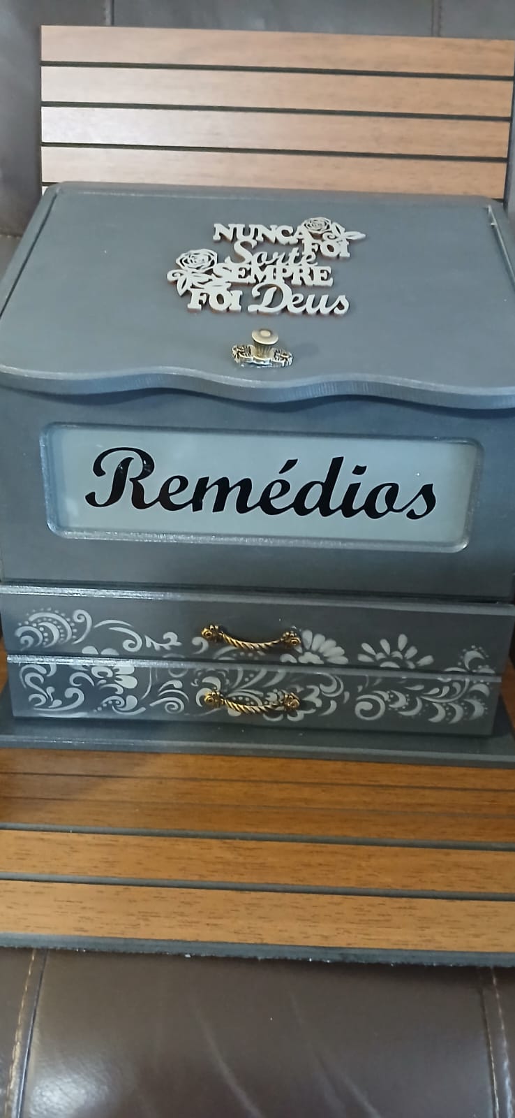 Mdf Caixa Mdf Decorada Natural Mdf Unico - Produtos MDF