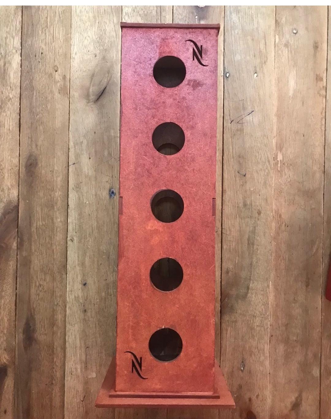 Mdf Porta Capsulas Nespresso Vermelho Unico - Produtos MDF