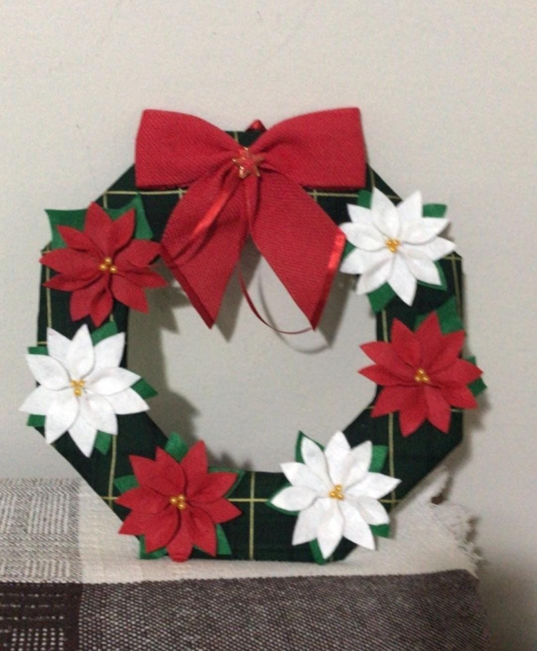 Natal Guirlanda Natal Flores Vermelho Verde Unico - Natal