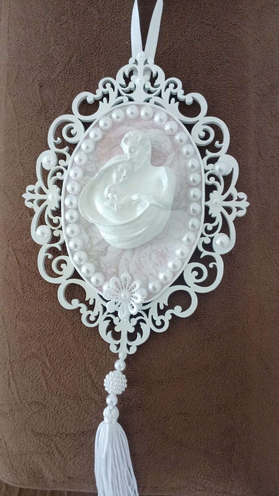 Santos Gesso Anjo Gesso Dourado Branco Dourado Unico - Santos de Gesso