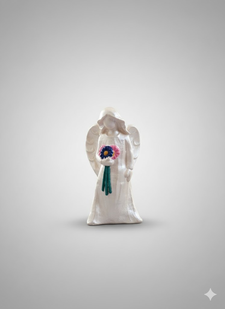 Santos Gesso Nossa Senhora Gesso Branco Unico - Santos de Gesso